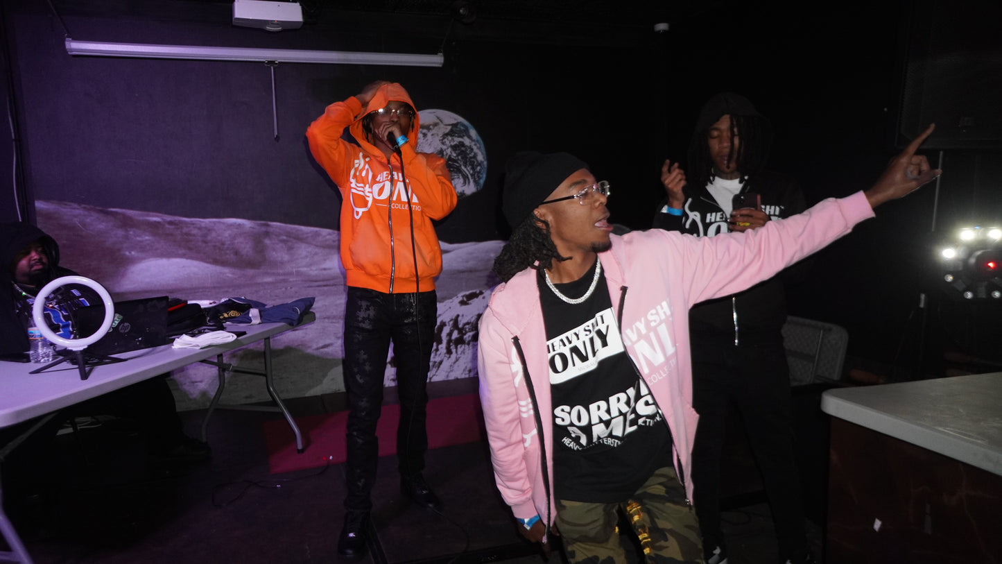 LARGE Salmon pink Hoodie